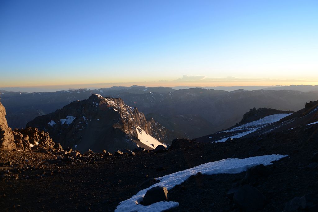 10 Sunrise On Cerro Ameghino Climbing Between Colera Camp 3 And Independencia On The Way To Aconcagua Summit